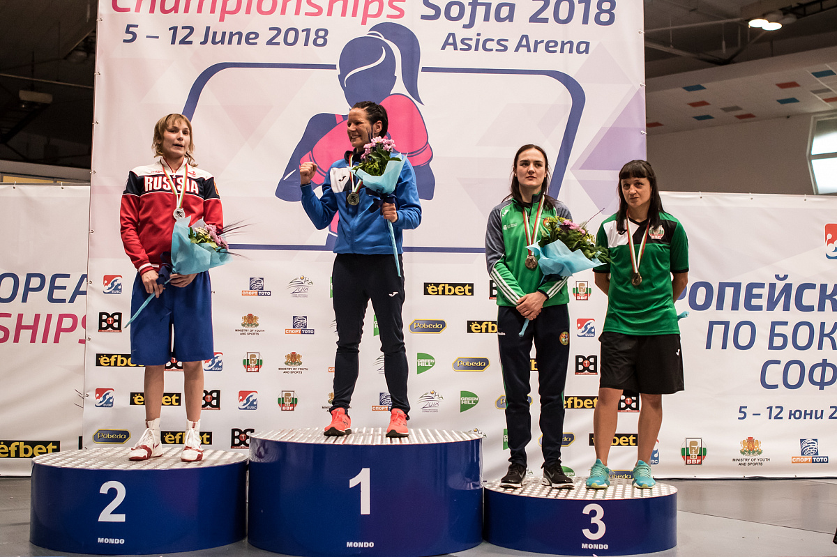 Анастасия Белякова завоевала серебро на чемпионате Европы по боксу в Софии